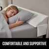 image:imageGORILLA GRIP Patented Bed Wedge Pillow for Headboard Gap Queen Soft GrayWhite