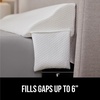 image:imageGORILLA GRIP Patented Bed Wedge Pillow for Headboard Gap Queen Soft GrayWhite