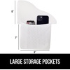 image:imageGORILLA GRIP Patented Bed Wedge Pillow for Headboard Gap Queen Soft GrayWhite
