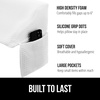 image:imageGORILLA GRIP Patented Bed Wedge Pillow for Headboard Gap Queen Soft GrayWhite