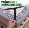 image:imageGORILLA GRIP Patented Fitted Bed Sheet Holders for Corners 4 Pack WhiteBlack