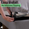 image:imageGORILLA GRIP Patented Fitted Bed Sheet Holders for Corners 4 Pack WhiteBlack