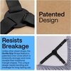 image:imageGORILLA GRIP Patented Fitted Bed Sheet Holders for Corners 4 Pack WhiteBlack