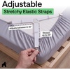 image:imageGORILLA GRIP Patented Fitted Bed Sheet Holders for Corners 4 Pack WhiteWhite