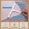 image:imageGORILLA GRIP Patented Fitted Bed Sheet Holders for Corners 4 Pack WhiteWhite