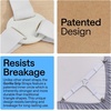 image:imageGORILLA GRIP Patented Fitted Bed Sheet Holders for Corners 4 Pack WhiteWhite