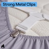 image:imageGORILLA GRIP Patented Fitted Bed Sheet Holders for Corners 4 Pack WhiteWhite