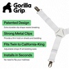 image:imageGORILLA GRIP Patented Fitted Bed Sheet Holders for Corners 4 Pack WhiteWhite