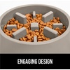 image:imageGORILLA GRIP Patented Slow Feeder Dog and Cat Bowl BPA Free 2 Cup GrayBeige