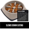 image:imageGORILLA GRIP Patented Slow Feeder Dog and Cat Bowl BPA Free 2 Cup GrayBeige