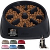 image:imageGORILLA GRIP Patented Slow Feeder Dog and Cat Bowl BPA Free 2 Cup GrayBlack
