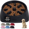 image:imageGORILLA GRIP Patented Slow Feeder Dog and Cat Bowl BPA Free 2 Cup GrayBlack