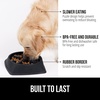 image:imageGORILLA GRIP Patented Slow Feeder Dog and Cat Bowl BPA Free 2 Cup GrayBlack