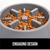 image:imageGORILLA GRIP Patented Slow Feeder Dog and Cat Bowl BPA Free 2 Cup GrayGray