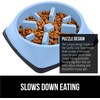 image:imageGORILLA GRIP Patented Slow Feeder Dog and Cat Bowl BPA Free 2 Cup GrayLight Blue