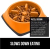 image:imageGORILLA GRIP Patented Slow Feeder Dog and Cat Bowl BPA Free 2 Cup GrayOrange