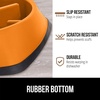 image:imageGORILLA GRIP Patented Slow Feeder Dog and Cat Bowl BPA Free 2 Cup GrayOrange