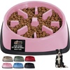 image:imageGORILLA GRIP Patented Slow Feeder Dog and Cat Bowl BPA Free 2 Cup GrayPink