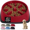 image:imageGORILLA GRIP Patented Slow Feeder Dog and Cat Bowl BPA Free 2 Cup GrayRed