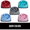 image:imageGORILLA GRIP Patented Slow Feeder Dog and Cat Bowl BPA Free 2 Cup GrayRed