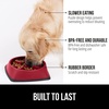 image:imageGORILLA GRIP Patented Slow Feeder Dog and Cat Bowl BPA Free 2 Cup GrayRed