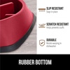 image:imageGORILLA GRIP Patented Slow Feeder Dog and Cat Bowl BPA Free 2 Cup GrayRed