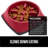 image:imageGORILLA GRIP Patented Slow Feeder Dog and Cat Bowl BPA Free 2 Cup GrayRed