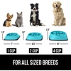 image:imageGORILLA GRIP Patented Slow Feeder Dog and Cat Bowl BPA Free 2 Cup GrayTurquoise