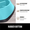 image:imageGORILLA GRIP Patented Slow Feeder Dog and Cat Bowl BPA Free 2 Cup GrayTurquoise