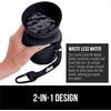 image:imageGORILLA GRIP Portable Dog Water Bottle Food Grade Silicone 12oz BlackBlack