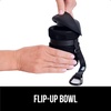 image:imageGORILLA GRIP Portable Dog Water Bottle Food Grade Silicone 12oz BlackBlack