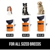 image:imageGORILLA GRIP Portable Dog Water Bottle Food Grade Silicone 12oz BlackOrange