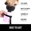 image:imageGORILLA GRIP Portable Dog Water Bottle Food Grade Silicone 12oz BlackPink