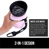 image:imageGORILLA GRIP Portable Dog Water Bottle Food Grade Silicone 12oz BlackPink