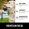 image:imageGORILLA GRIP Portable Dog Water Bottle Food Grade Silicone 12oz BlackTurquoise