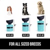 image:imageGORILLA GRIP Portable Dog Water Bottle Food Grade Silicone 12oz BlackTurquoise