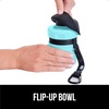 image:imageGORILLA GRIP Portable Dog Water Bottle Food Grade Silicone 12oz BlackTurquoise