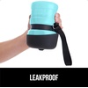 image:imageGORILLA GRIP Portable Dog Water Bottle Food Grade Silicone 12oz BlackTurquoise