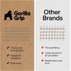 image:imageGORILLA GRIP Slip Resistant Rug Gripper Pads for Hardwood Floor 2x3 CreamBeige