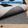 image:imageGORILLA GRIP Slip Resistant Rug Gripper Pads for Hardwood Floor 2x3 CreamGrey