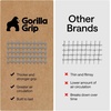 image:imageGORILLA GRIP Slip Resistant Rug Gripper Pads for Hardwood Floor 2x3 CreamGrey