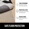 image:imageGORILLA GRIP Slip Resistant Rug Gripper Pads for Hardwood Floor 2x3 CreamWhite