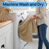 image:imageGORILLA GRIP Slip and Leak Resistant Plush Oversized Sofa Cover GrayBeige