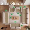 image:imageGORILLA GRIP Slip and Leak Resistant Plush Oversized Sofa Cover GrayBeige