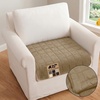 image:imageGORILLA GRIP Slip and Leak Resistant Plush Oversized Sofa Cover GrayBeige