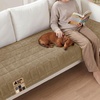 image:imageGORILLA GRIP Slip and Leak Resistant Plush Oversized Sofa Cover GrayBeige