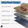 image:imageGORILLA GRIP Slip and Leak Resistant Plush Oversized Sofa Cover GrayBeige