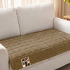 image:imageGORILLA GRIP Slip and Leak Resistant Plush Oversized Sofa Cover GrayBeige