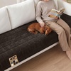 image:imageGORILLA GRIP Slip and Leak Resistant Plush Oversized Sofa Cover GrayBrown