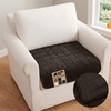 image:imageGORILLA GRIP Slip and Leak Resistant Plush Oversized Sofa Cover GrayBrown